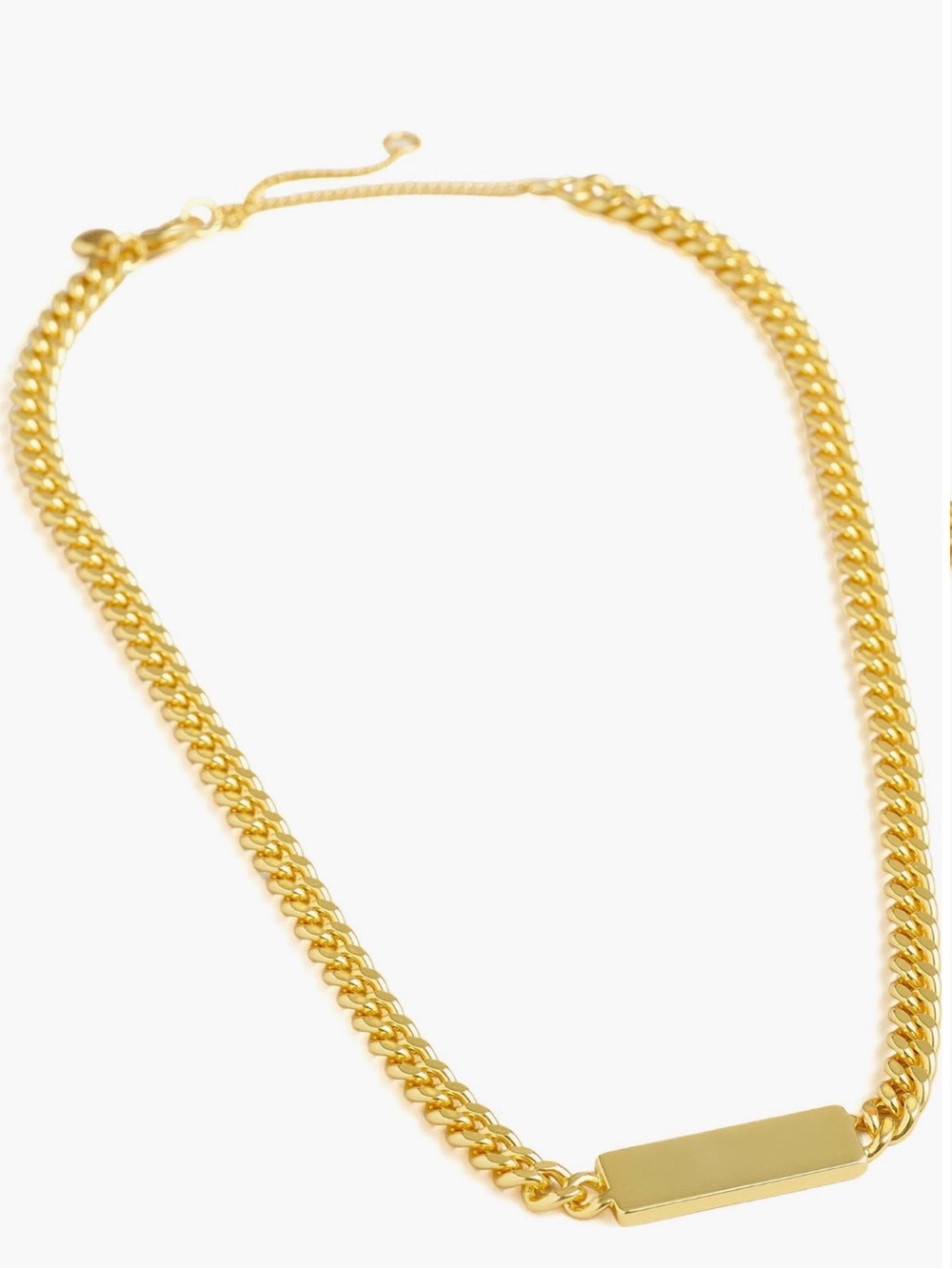 Madewell Chunky Bar Pendant Necklace - Picture 2 of 4